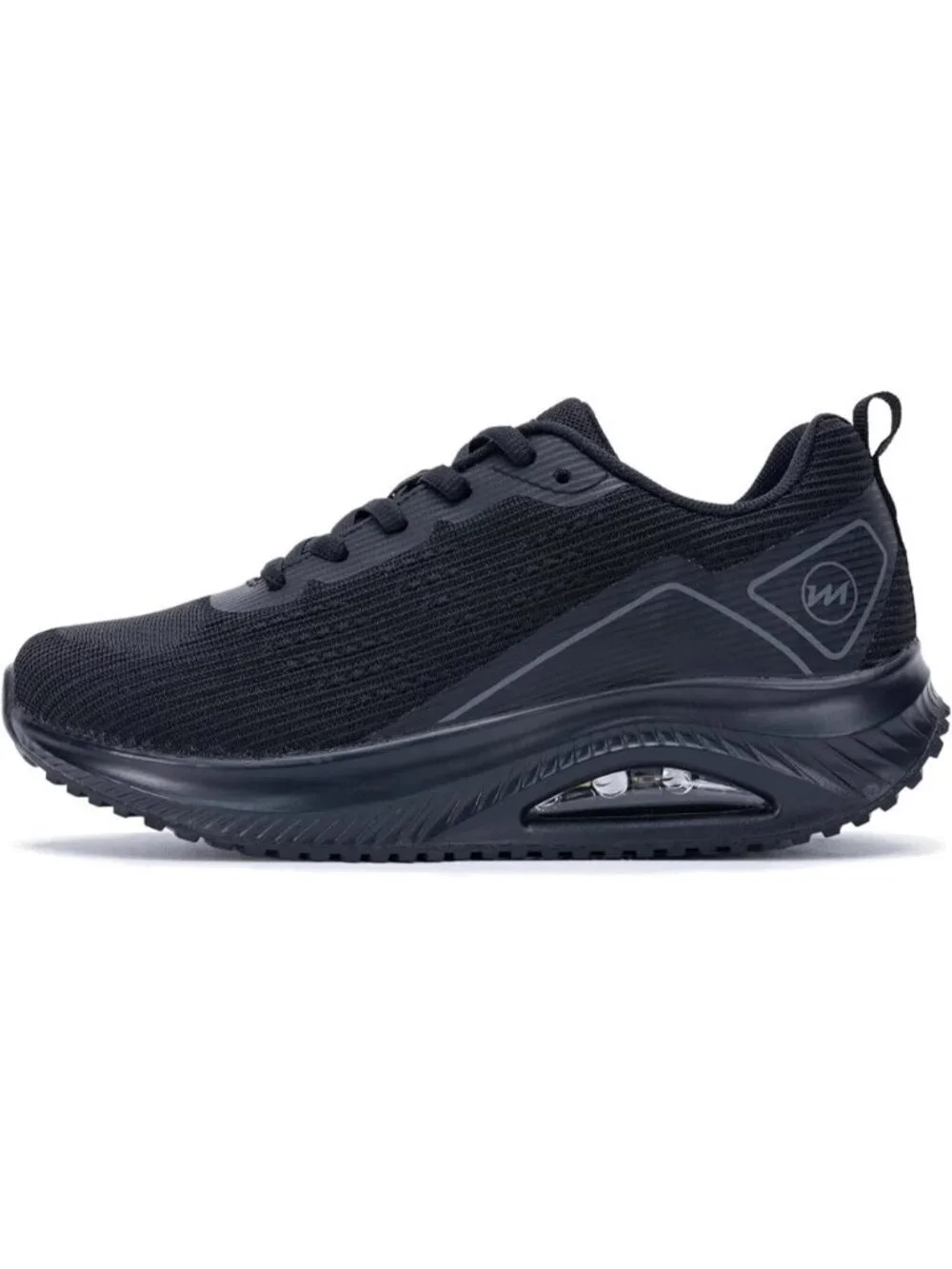 Women's Grey Black Arch Support Walking Shoes Plantar Fascistic Sneakers
